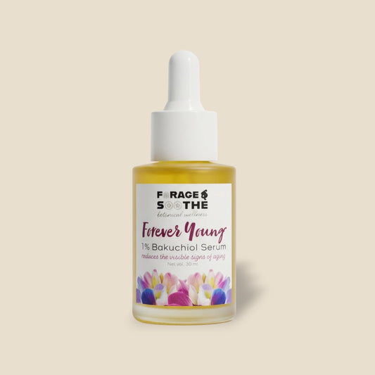 1% Bakuchiol Serum: Gentle Retinol Alternative for Everyday Use - Forage & Soothe