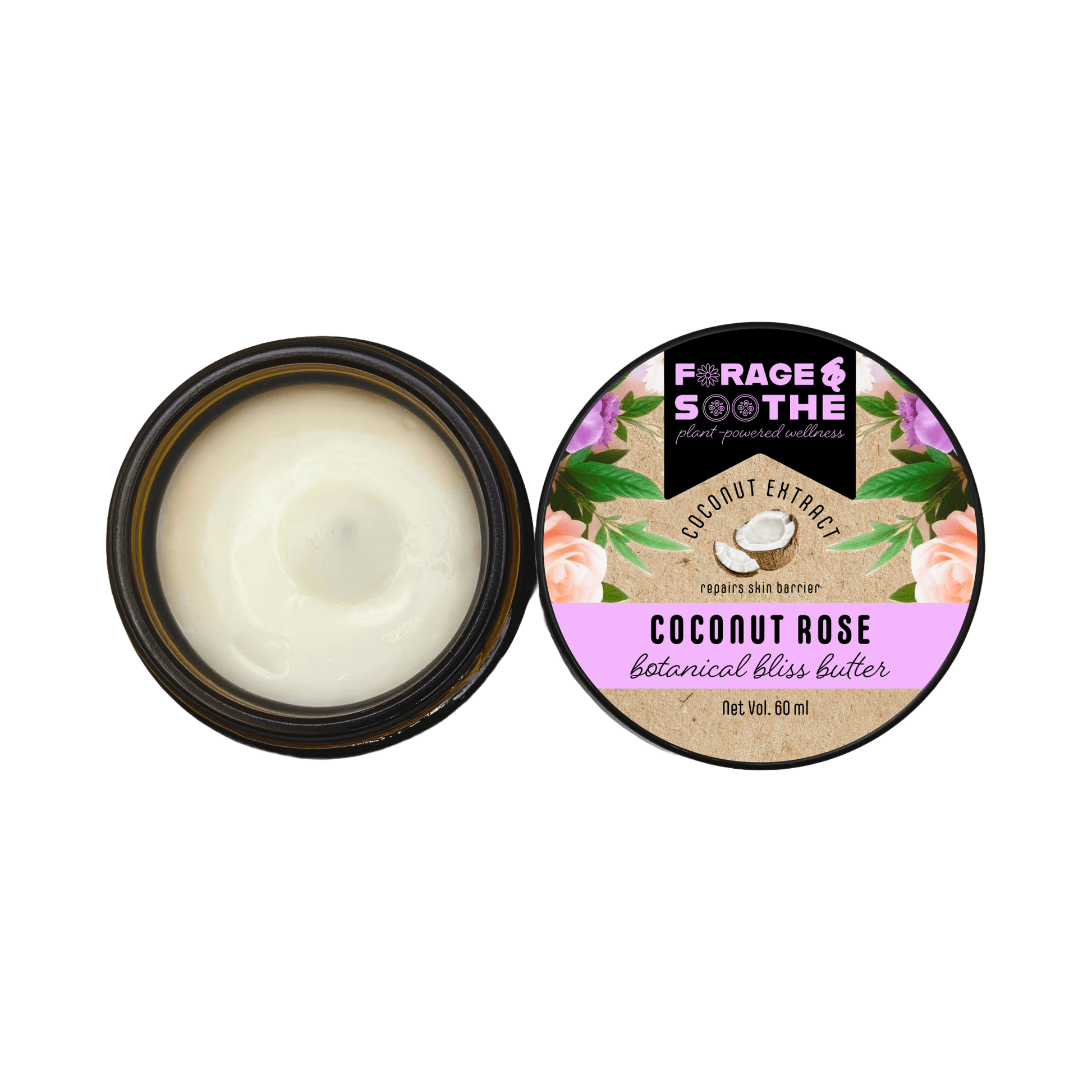 Coconut Rose Botanical Bliss Butter - Forage & Soothe