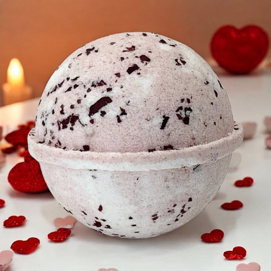 Rose, Vanilla & Cedarwood *Magnesium* Bath Bomb - Forage & Soothe