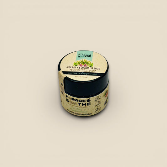 Tea Tree & Peppermint Pine Pitch & Castor Lip Balm - Forage & Soothe