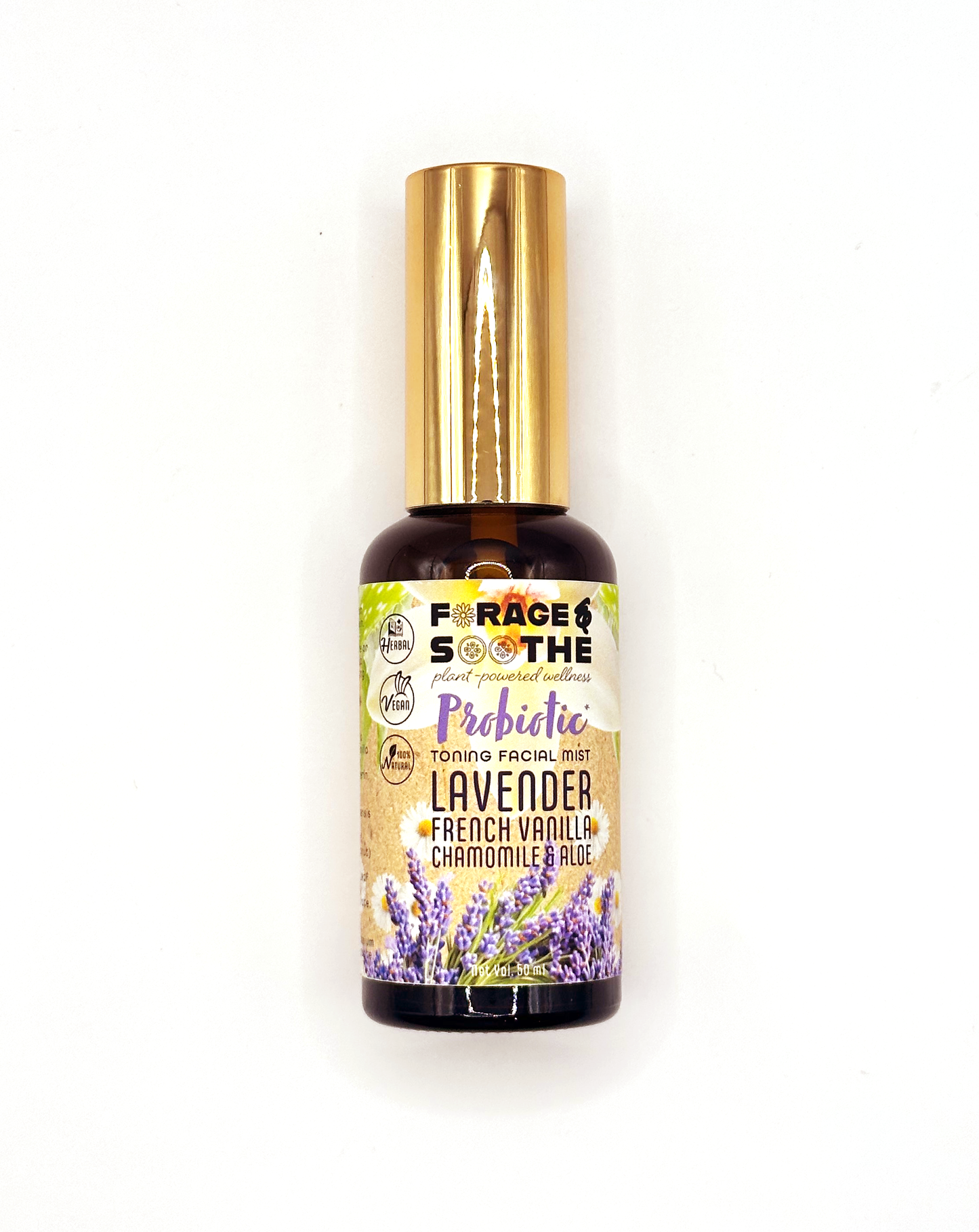 Probiotic Lavender, French Vanilla, Chamomile & Aloe Toning Facial Mist