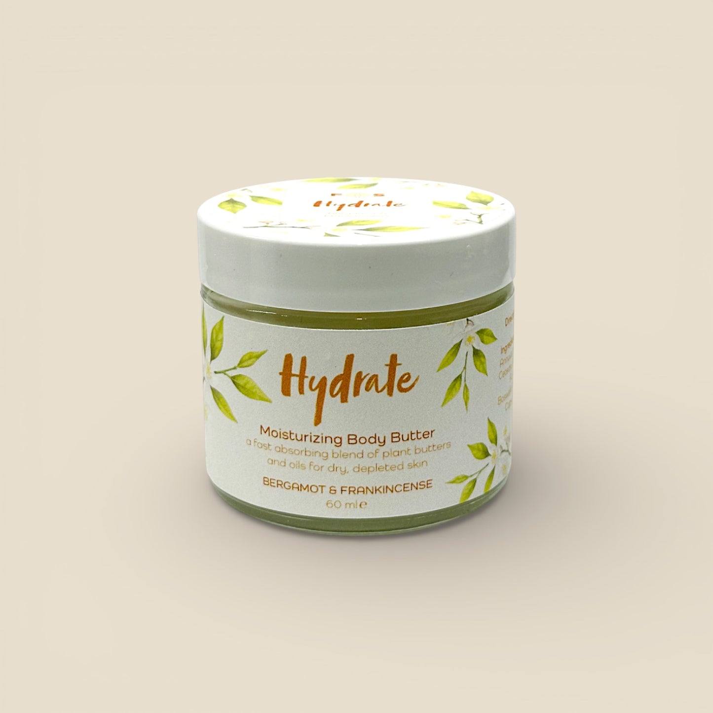 HYDRATE Moisturizing Body Butter - Bergamot & Sandalwood - Forage & Soothe