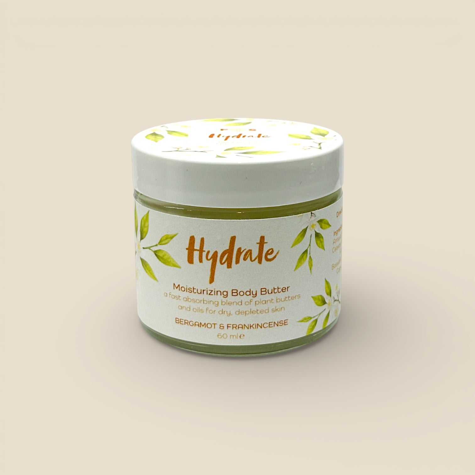 HYDRATE Moisturizing Body Butter - Bergamot & Sandalwood - Forage & Soothe