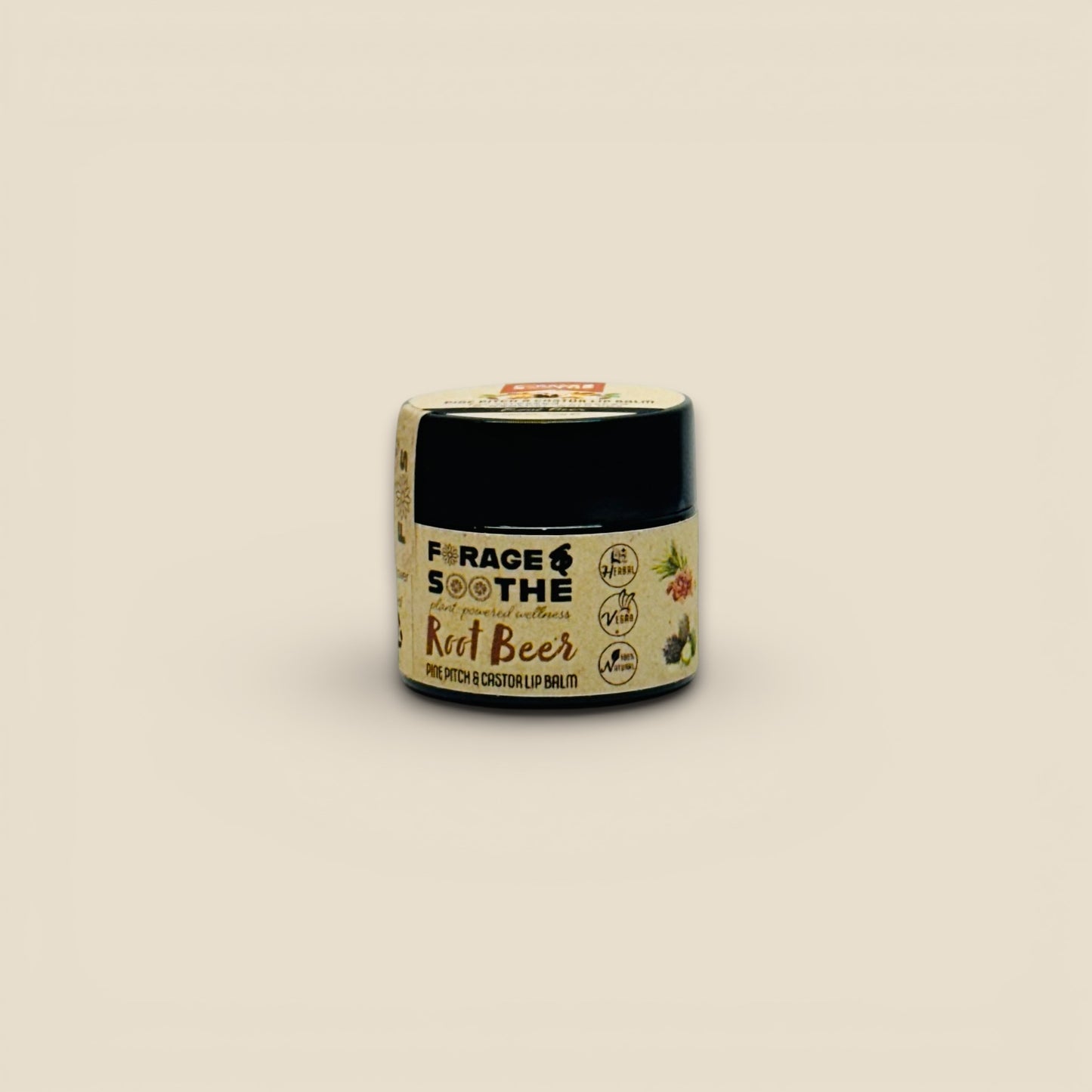 Root Beer Pine Pitch & Castor Lip Balm - Forage & Soothe