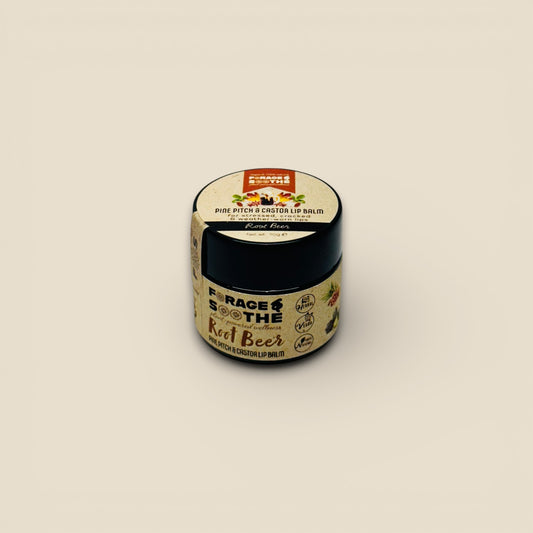 Root Beer Pine Pitch & Castor Lip Balm - Forage & Soothe