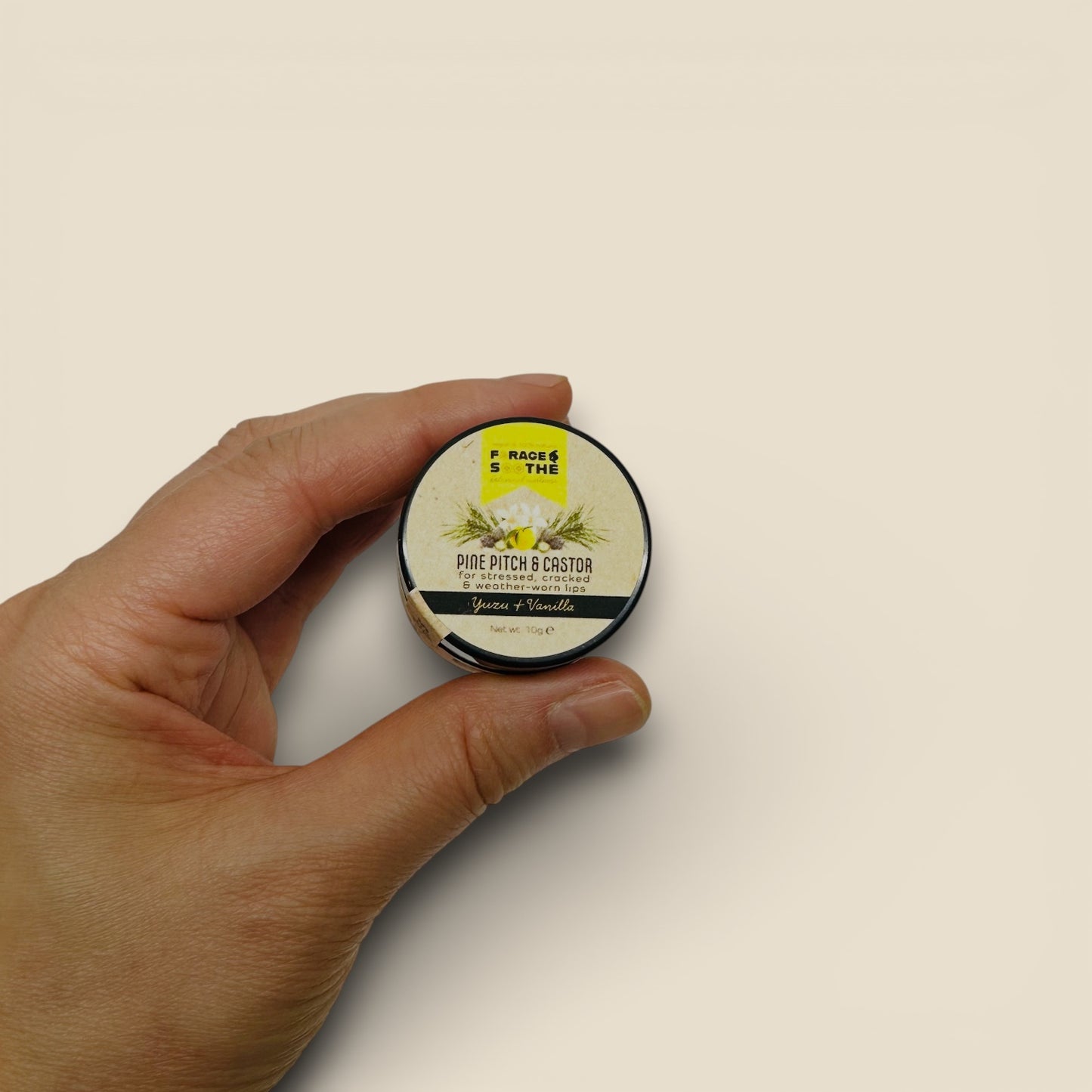 Yuzu & Vanilla Pine Pitch & Castor Lip Balm - Forage & Soothe