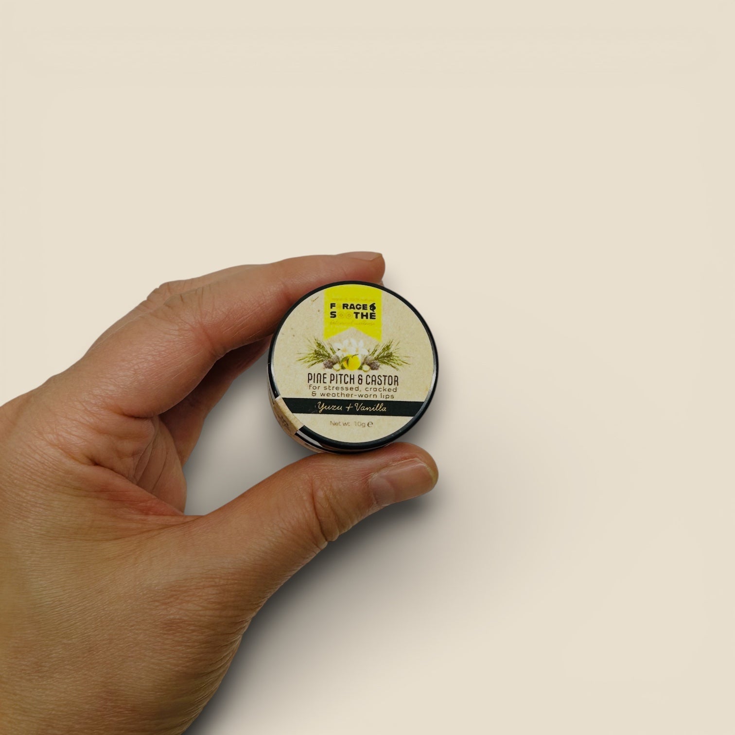 Yuzu & Vanilla Pine Pitch & Castor Lip Balm - Forage & Soothe